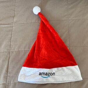 Amazon Festive Red and White Santa Hat
